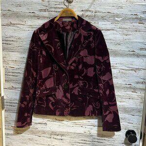 🏁 Anne Taylor Valuer like fabric floral blazer size 2